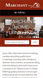 Mobile Screenshot of marchanthomefurnishings.com